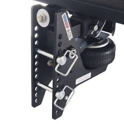 Shocker Hitch - Shocker Hitch SH-HDMB200-200-12 Shocker HD 20K 2" Max Black Super Drop Air Hitch - Image 1