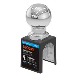 CURT - CURT 40109 2-5/16" Trailer Ball 1-1/4" x 2-3/4" Shank 20000 lbs Chrome - Image 1