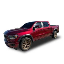 Black Horse Off Road - Black Horse FF-DORA-19-SM Fender Flares Black for 19-23 RAM 1500 Crew/Ext Cab - Image 1