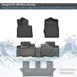 Black Horse Off Road - Black Horse FMFEX23 Totaliner HD Anti-Skid Floor Mat Liner 23-24 Ford Explorer - Image 2