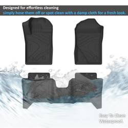 Black Horse Off Road - Black Horse FMFRA23 Totaliner HD Anti-Skid Floor Mat Rug Liner 23-25 Ford Ranger - Image 2