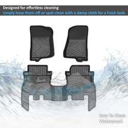 Black Horse Off Road - Black Horse FMJJL18 Totaliner HD Anti-Skid Floor Mat 18-24 Jeep Wrangler - Image 2