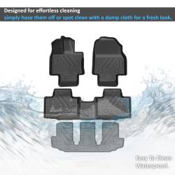Black Horse Off Road - Black Horse FMTHI22 Totaliner HD Anti-Skid Floor Mat Rug Liner 22-24 Highlander - Image 2