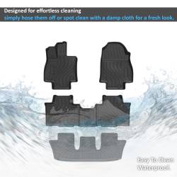 Black Horse Off Road - Black Horse FMTHI24 Totaliner HD Anti-Skid Floor Mat 24-25 Toyota G. Highlander - Image 2