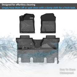 Black Horse Off Road - Black Horse FMTTU15 Totaliner HD Anti-Skid Floor Mat Rug Liner 15-21 Tundra - Image 2