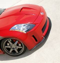 Stillen - Stillen 1035011SP Urethane Front Bumper Splitter Painted for 03-05 Nissan 350Z - Image 2