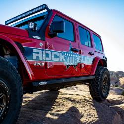 Rock Slide Engineering - Rock Slide BD-SS-301-JL4 Step Sliders Set for 24+ Jeep Wrangler JL 4DR - Image 1