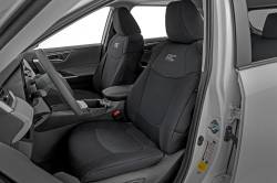 Rough Country Suspension Systems - Rough Country 91064 Front/Rear Seat Covers Black for 19-25 Toyota RAV4 - Image 1