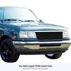 APS - APS Stainless Billet Grille Black 93-97 Ford Ranger RWD GR06HEJ13J - Image 1