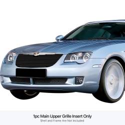 APS - APS Stainless Billet Grille Black for 04-08 Chrysler Crossfire GR18HFE25J - Image 1