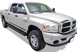 APS - APS IRunning Running Boards Black for 09-18 RAM 1500/HD Crew IB04RBJ8B - Image 2