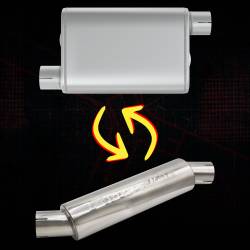 Pypes Performance Exhaust - Pypes MVR204S M-80 Race Pro Series S.S. 14" Body 2.5" Off/Off Muffler Universal - Image 2