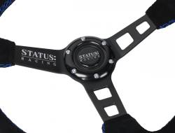 PRP - PRP SRG141 Deep Dish Suede Steering Wheel 13" Diameter Blue - Image 2