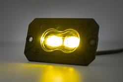 Rough Country Suspension Systems - Rough Country Black Series 3" LED Pod Lights SAE Fog-Amber Pair 70909 - Image 3