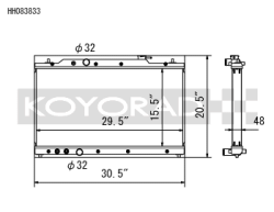 Koyorad - Koyorad HH083833 Racing All Aluminum Radiator - Image 1