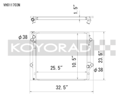 Koyorad - Koyorad VH011703N Racing All Aluminum Radiator - Image 1
