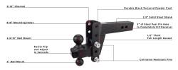 BulletProof Hitches - BulletProof HD254 2.5" Heavy Duty 4" Drop Or Rise Hitch - Image 8