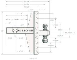 BulletProof Hitches - BulletProof HD25OFFSET 2.5" Heavy Duty 4/6" Offset Hitch - Image 7