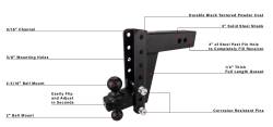 BulletProof Hitches - BulletProof HD308 3.0" Heavy Duty 8" Drop Or Rise Hitch - Image 7