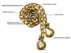 BulletProof Hitches - BulletProof HDCHAINS Heavy Duty 3/8" Safety Chains - Image 8