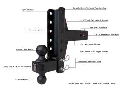BulletProof Hitches - BulletProof MD25OFFSET 2.5" Medium Duty 4" & 6" Offset Hitch - Image 7
