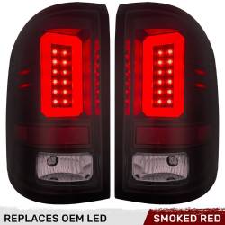 Recon - Recon 264298RBK OLED Tail Lights Red Smoked Lens 16-18 GMC Sierra 1500/HD - Image 1