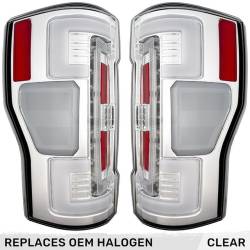 Recon - Recon 264299CL OLED Tail Lights Clear Lens for 17-19 Ford Super Duty - Image 1