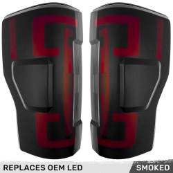 Recon - Recon 264299LEDBK OLED Tail Lights Smoked Lens 17-19 Ford Super Duty w/BLIS - Image 1