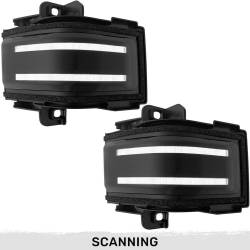 Recon - Recon 264245WHBK LED Side Mirror Lenses Smoked/White/Amber 17-25 Super Duty - Image 2