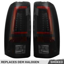 Recon - Recon 264373BK OLED Tail Lights Smoked Lens for 99-06 Silverado/Sierra - Image 1