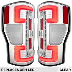 Recon - Recon 264399LEDCL OLED Tail Lights Clear Lens 20-22 Ford Super Duty w/BLIS - Image 1