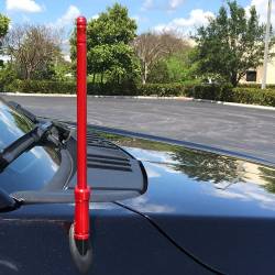 Recon - Recon 264ANTRD 8" Aluminum Universal Stubby Antenna Red - Image 4