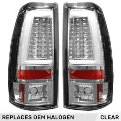Recon - Recon 264373CL OLED Tail Lights Clear Lens 99-06 Silverado/Sierra - Image 1
