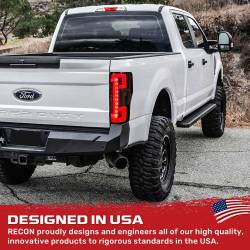 Recon - Recon 264399LEDRD OLED Tail Lights Red Lens 20-22 Ford Super Duty w/BLIS - Image 3