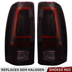 Recon - Recon 264373RBK OLED Tail Lights Red Smoked Lens 99-06 Silverado/Sierra - Image 1