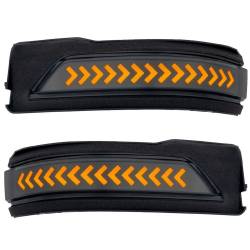Recon - Recon 264246BKS LED Side Mirror Lenses Smoked/Amber for 19-24 RAM Trucks - Image 2