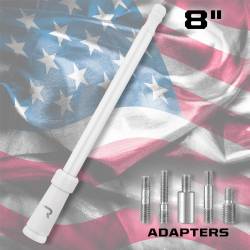 Recon - Recon 264ANTWH 8" Aluminum Universal Stubby Antenna White - Image 3
