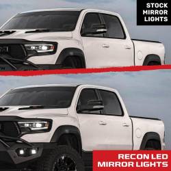 Recon - Recon 264246CLS LED Side Mirror Lenses Clear/Amber for 19-24 RAM Trucks - Image 4