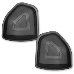 Recon - Recon 264247BK LED Corner Mirror Lenses Smoked/Amber for 09-18 RAM Trucks - Image 1
