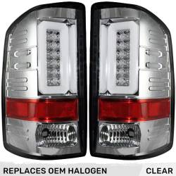 Recon - Recon 264239CL LED Tail Lights Clear Lens 14-18 GMC Sierra 1500/HD - Image 1