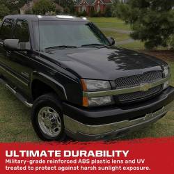 Recon - Recon 264155BKHPWH LED Cab Roof Lights Smoked/White 01-06 Silverado/Sierra HD - Image 4