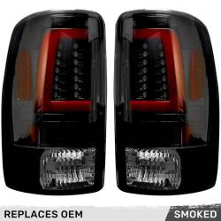 Recon - Recon 264377BK OLED Tail Lights Smoked Lens 00-06 Tahoe/Suburban/Yukon/XL - Image 1