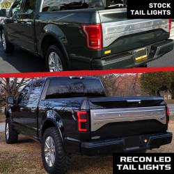 Recon - Recon 264468LEDBK OLED Tail Lights Smoked Lens 18-20 Ford F150 w/BLIS - Image 4