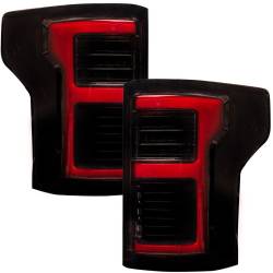Recon - Recon 264468LEDRBK OLED Tail Lights Red Smoked Lens 18-20 Ford F150 w/BLIS - Image 2