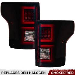 Recon - Recon 264468RBK OLED Tail Lights Red Smoked Lens 18-20 Ford F150 - Image 1