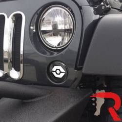 Recon - Recon 264334WHBK LED Turn Signal Lenses Smoked/White for 07-18 Wrangler JK - Image 3