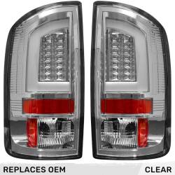 Recon - Recon 264379CL OLED Tail Lights Clear Lens for 07-08 RAM Trucks - Image 1