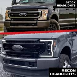 Recon - Recon 264472CLC LED Projector HeadLights Clear Lens 20-22 Ford Super Duty - Image 4