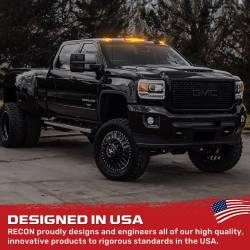 Recon - Recon 264157BKHPAM LED Cab Roof Lights Smoked/Amber 15-19 Silverado/Sierra HD - Image 4