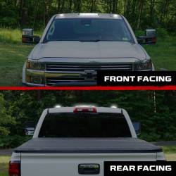 Recon - Recon 264157BKHPWH LED Cab Roof Lights Smoked/White 15-19 Silverado/Sierra HD - Image 3